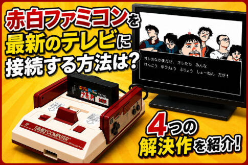 赤白ファミコンを 最新のテレビに接続 する方法は?【2026年最新】