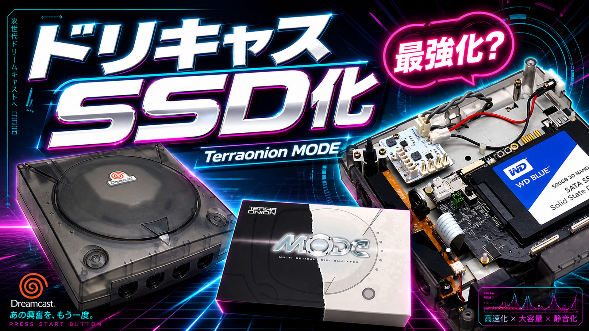 ドリキャスをSSD化したら最高？Terraonion MODEの良い所と惜しい所