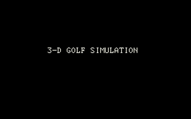 『プロジェクトEGG』で『3Dゴルフシミュレーション スーパーバージョン（PC-6601版）』が2021年3月9日より配信開始