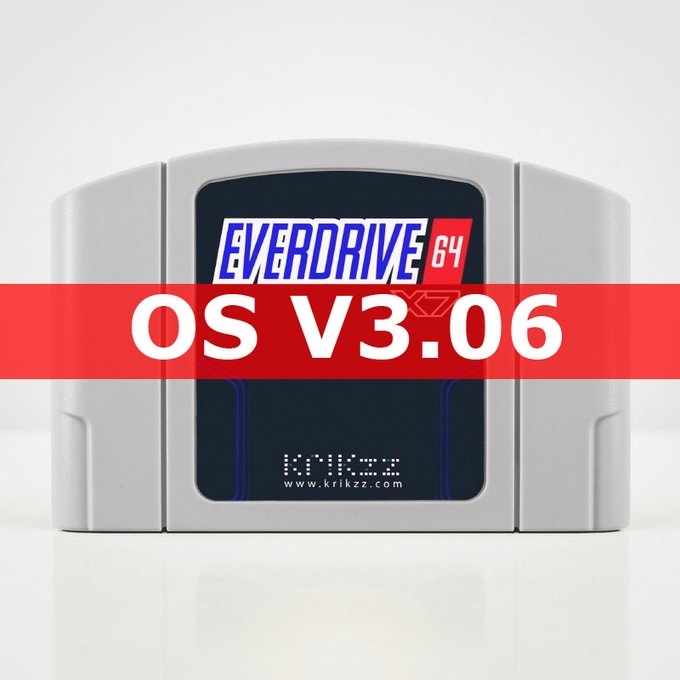 『EverDrive-64』のOSがv3.06にアップデート