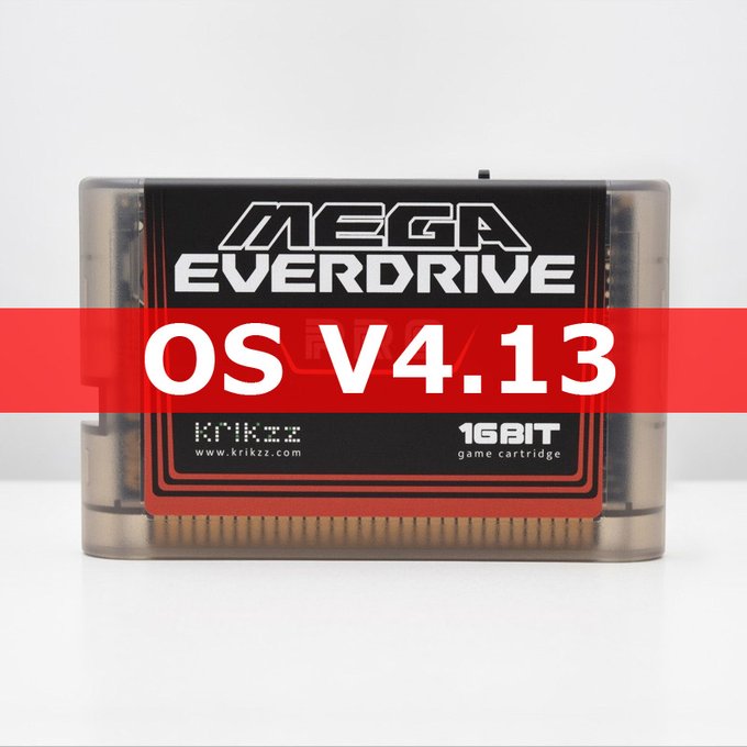 『Mega EverDrive PRO』のOSがv4.13にアップデート