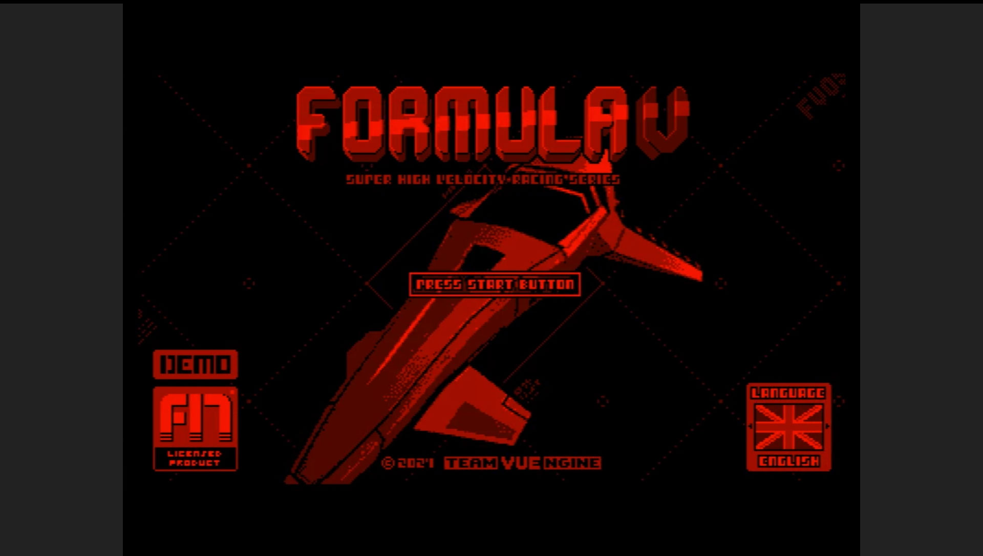 自作のバーチャルボーイ用レースゲーム『FormulaV』のデモがリリース