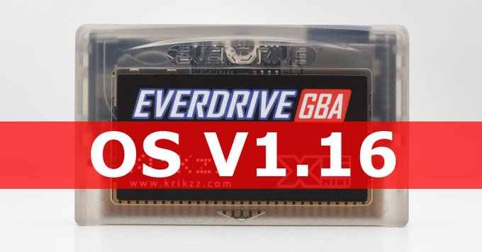 『EverDrive GBA』のOSがv1.16にアップデート。Analogue Pocketのeepromセーブの問題を修正
