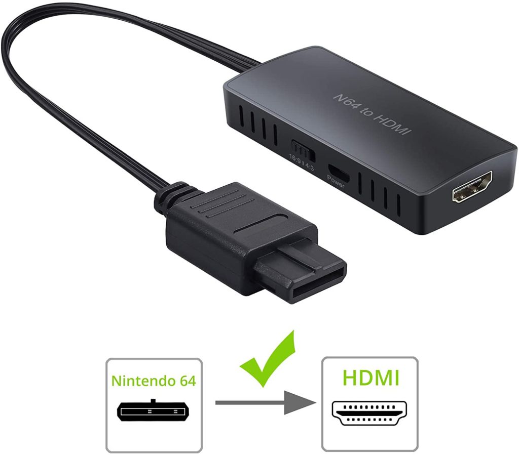 LiNKFOR N64 / GameCube/SNES to HDMI 変換アダプター(N64 to HDMI)