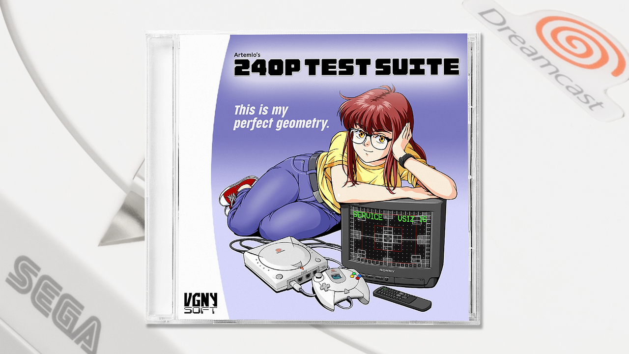ドリームキャスト用のディスク版『240p Test Suite』の先行予約が開始