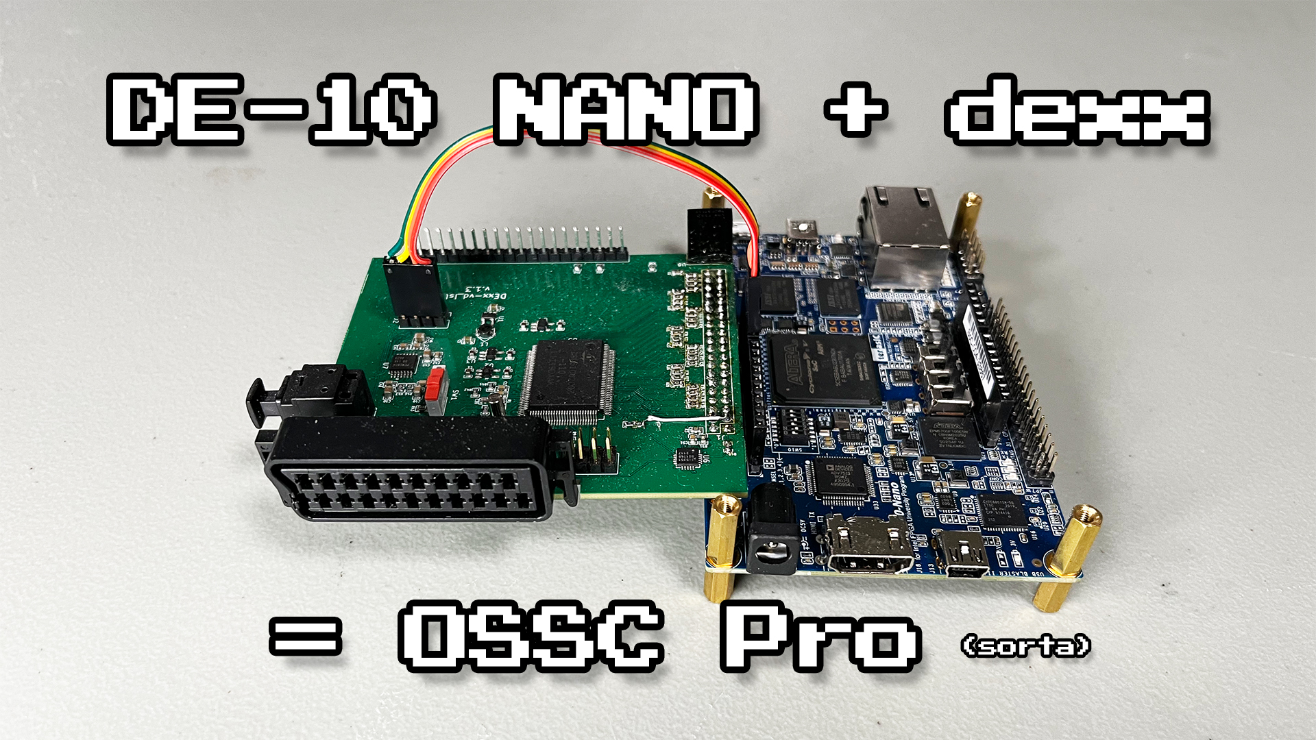 MiSTer FPGAで使われているDE10-Nanoボードを『OSSC Pro Lite』に変更できるデモが公開
