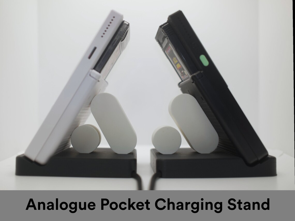 Analogue Pocket（アナログポケット）用のロゴマーク付き電源スタンド 