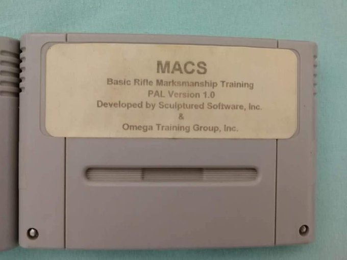 ライフル訓練用に米陸軍向けに開発されたスーパーファミコンソフト『MACS』