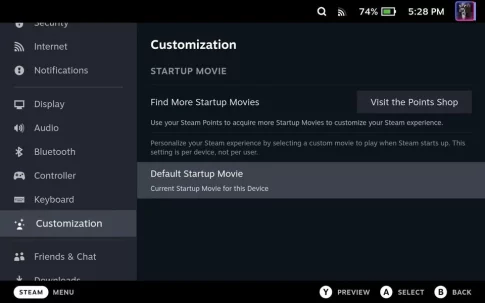 Steam Deck起動に動画が流せる「Default Startup Movie」機能がもうすぐ追加される？
