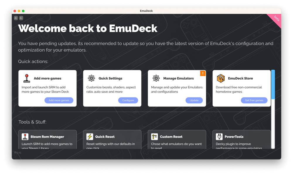 EmuDeckが近日中にメジャーアップデートを実施予定。UIの調整や新たなエミュレーターと自作ストアが追加に