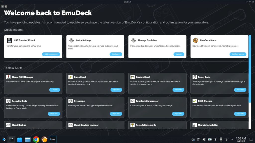 EmuDeckが2.1にアップデート！ EmuDeck ストアの追加やmGBAとMelonDSなど新しいエミュレーターもサポート レトロ