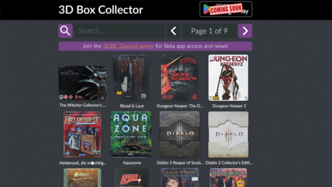 PCゲームのパッケージを3Dスキャンしたサイト『3D Box Cllector』が登場