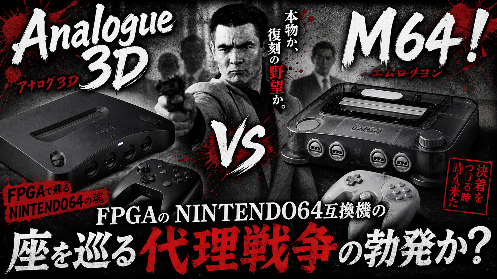 Analogue 3D vs M64！ FPGAのNITENDO64互換機の座を巡る代理戦争の勃発か？