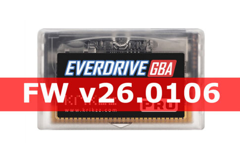 EverDrive GBA PROのファームウェアv26.0106がリリース。噂のモードBに対応
