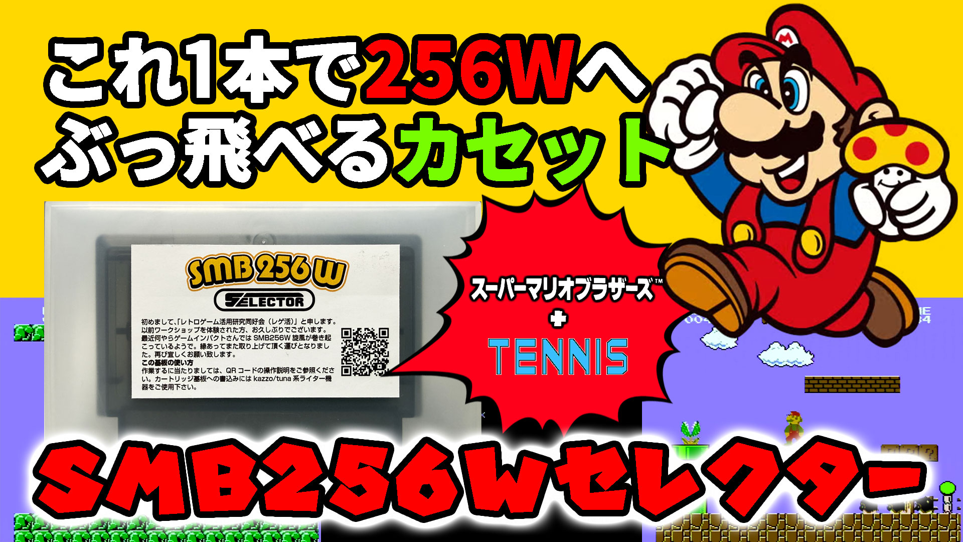 これ1本で256Wへぶっ飛べるカセット『SMB256Wセレクター』レビュー