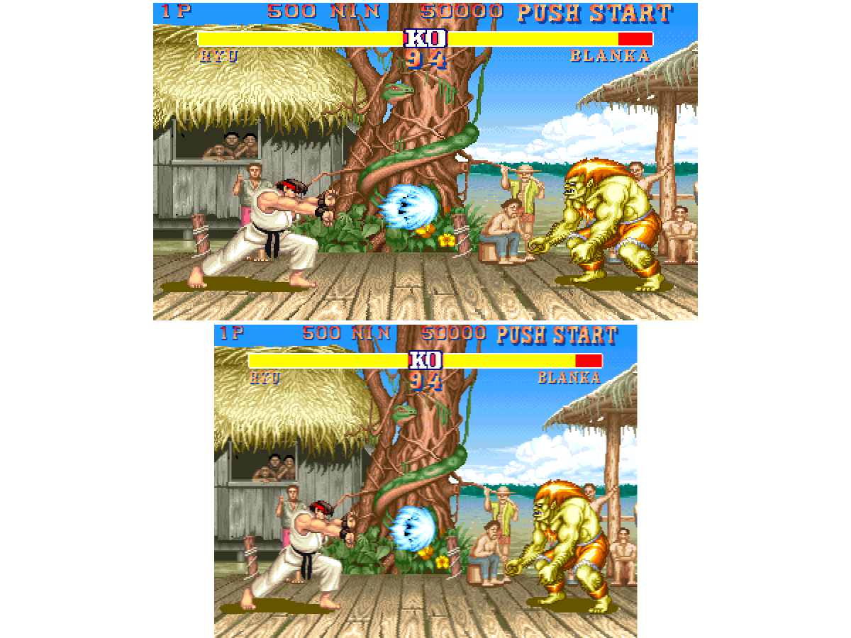 【海外の反応】カプコンのCPシステム(CPS1/CPS2/CPS3)は、ネイティブの解像度が384×224なのに4:3のアスペクト比で表示されるように設計されていたことを今日知りました。