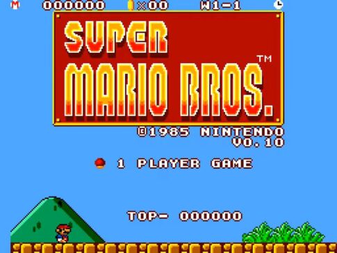 『スーパーマリオブラザーズ』のセガ・マスターシステム版移植のデモが登場