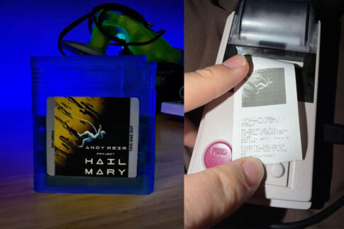 書籍全体をカートリッジに収めたゲームボーイ用『プロジェクト・ヘイル・メアリー』