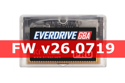 EverDrive GBA PRO ファームウェアv26.0719がリリース