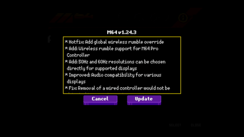 ModRetro『M64』に最新ファームウェア！ 48kHz音声や50／60Hz表示に対応、EverDrive V3の改善報告も