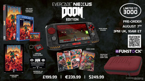 FPSの金字塔『DOOM』仕様の限定モデル！『Evercade Nexus DOOM Edition』が3000台限定で登場