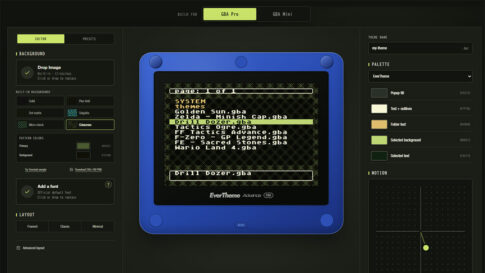 EverDrive GBA PROのテーマをブラウザだけで自作！ Mini／X5にも対応した『EverTheme Pro v1.0.0』公開
