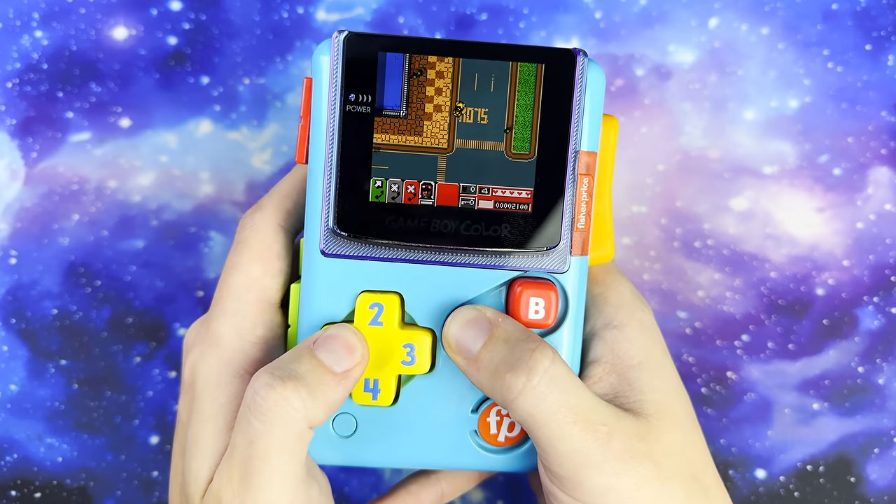 Fisher-Priceの幼児向け玩具が“本物のゲームボーイカラー”に！実機基板や有機ELを組み込む魔改造
