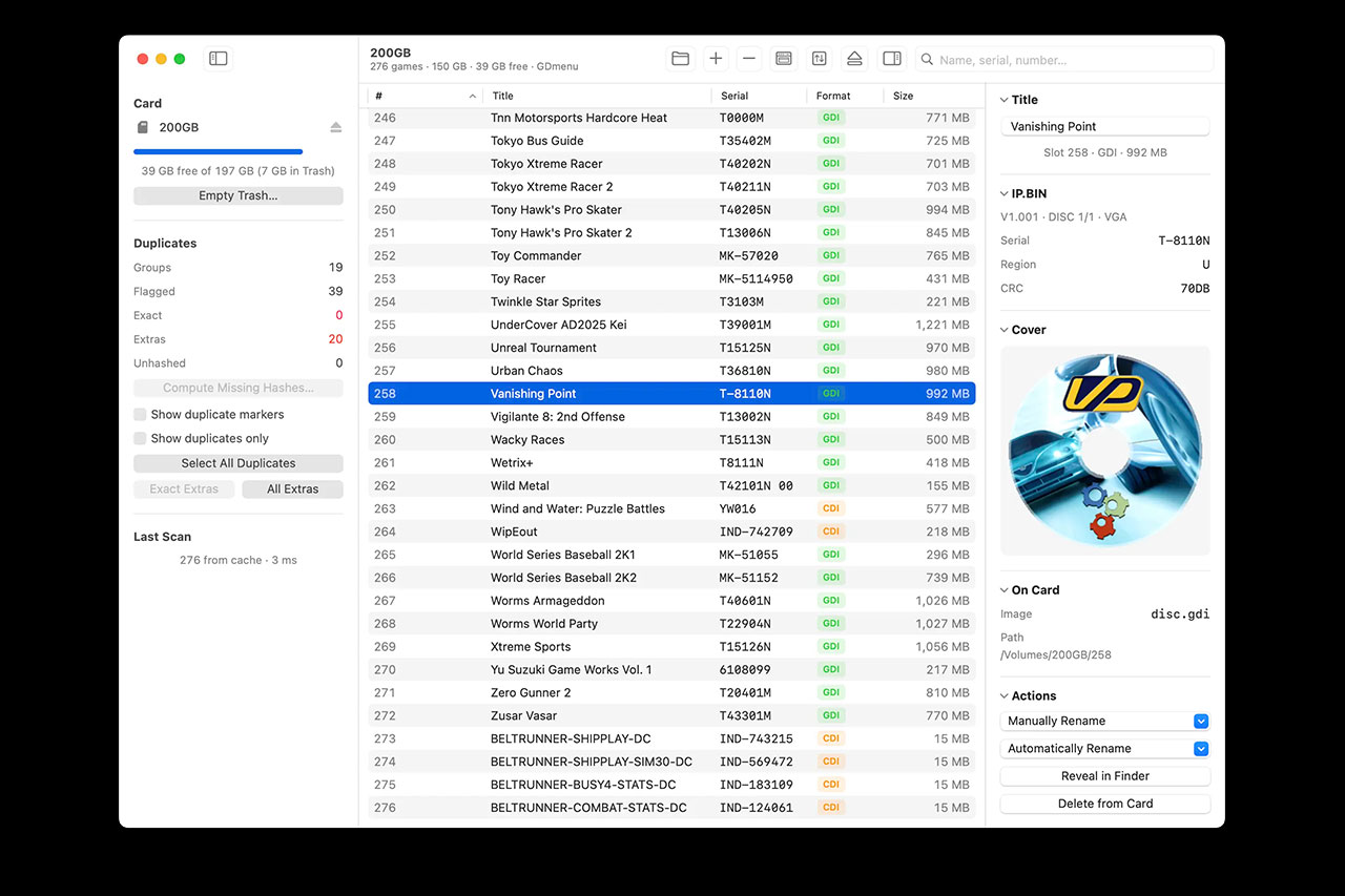 ドリームキャスト用GDEMU管理アプリ『Katana 3.0』が公開!openMenu Extendedの仮想フォルダに対応