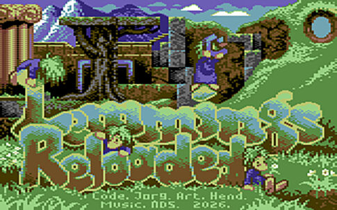 C64向けに『レミングス』を作り直した無料ファンリメイク『Lemmings Reloaded』が正式公開！123ステージを収録