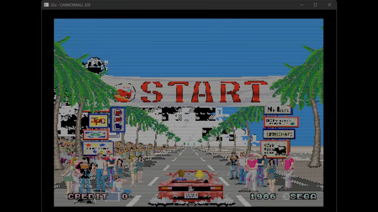 本来存在しない32X版『OutRun』をいま作る!? 「Cannonball」を参考にした自作エンジンの新映像が公開