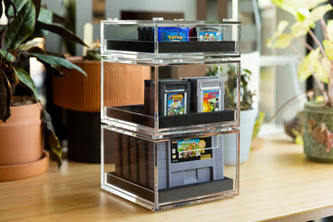 ゲームカートリッジを“見せる引き出し”に！積み重ね式収納『Retro Drawers』がKickstarter開始