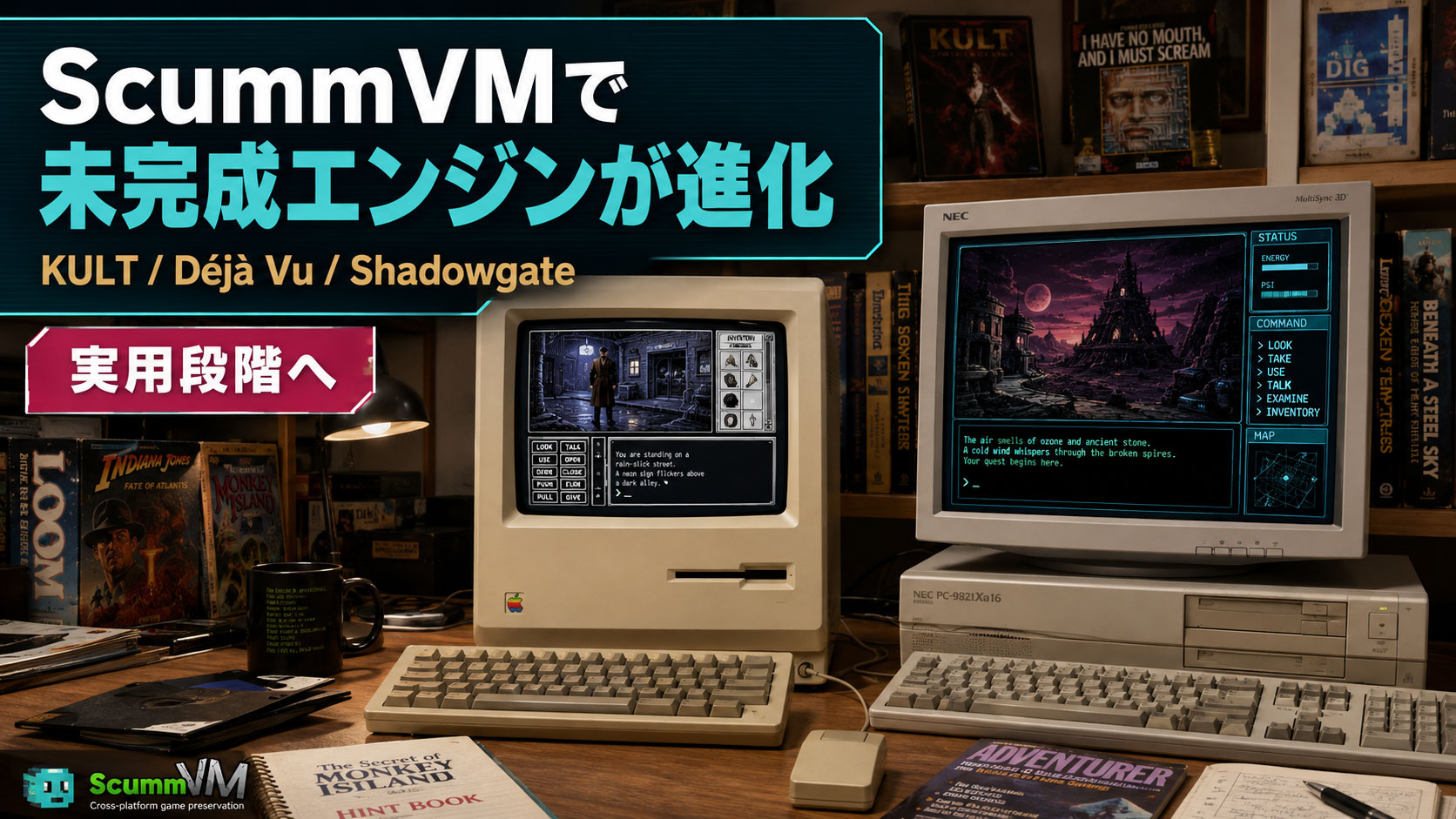 ScummVMで未完成だった2系統のエンジンが一気に実用段階へ！『KULT』はAmiga版を含め最後までプレイ可能に