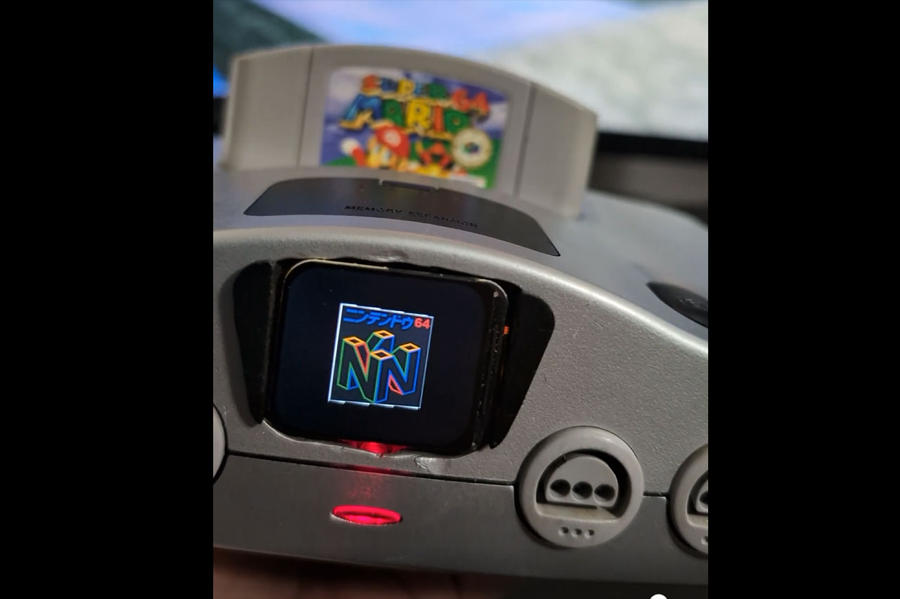 NINTENDO64の前面ロゴが動く液晶に!GIFを表示できる改造「UltraJewel 64」がGitHubで公開