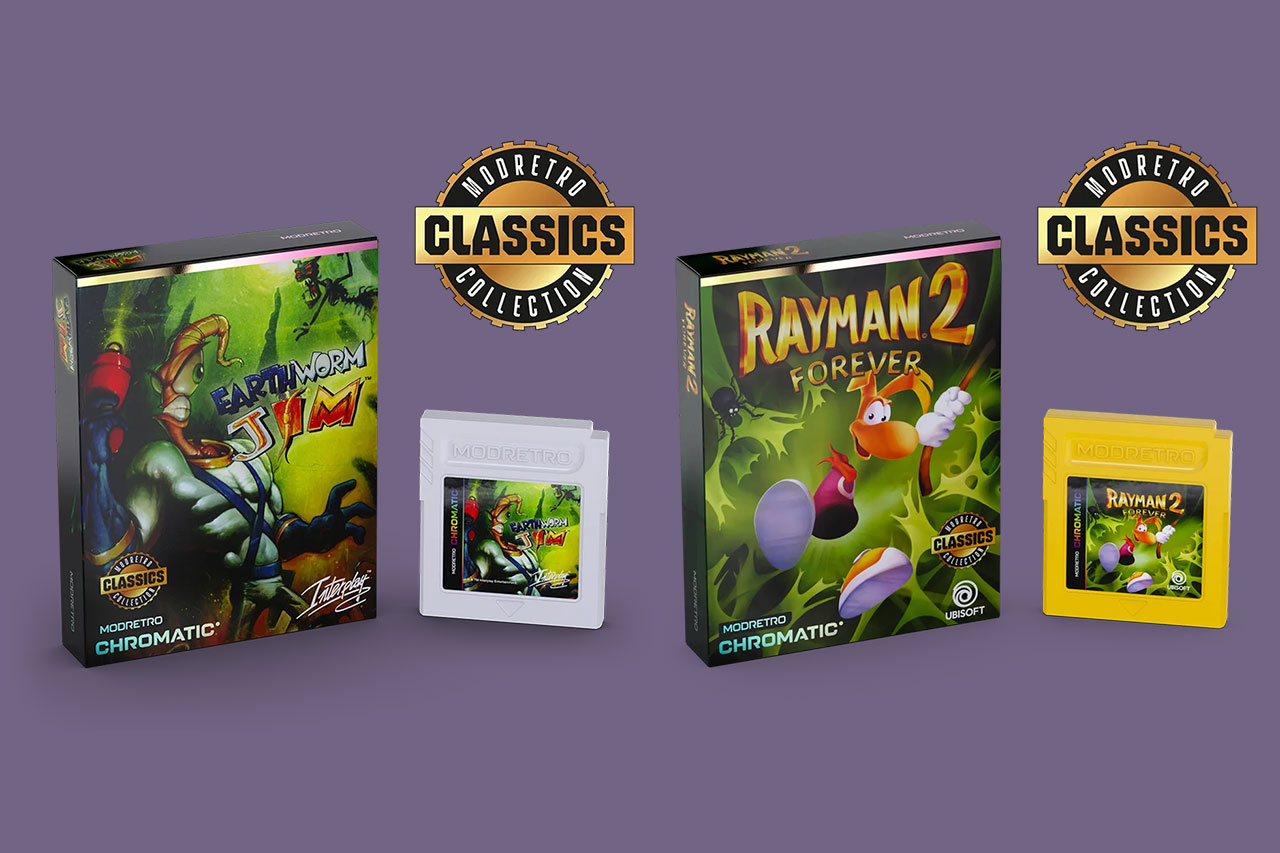 ModRetroが『Earthworm Jim』『Rayman 2 Forever』の改良版カートリッジを発売!ゲームボーイ実機でもプレイ可能