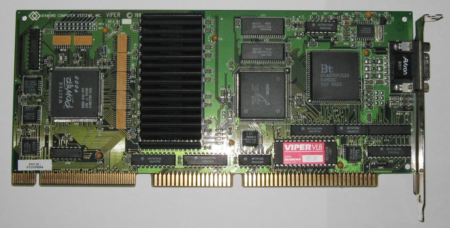 “DOSでは最悪”と呼ばれた30年前のグラフィックカードが覚醒！『Diamond Viper VLB』の高速側チップを活用する実験が公開