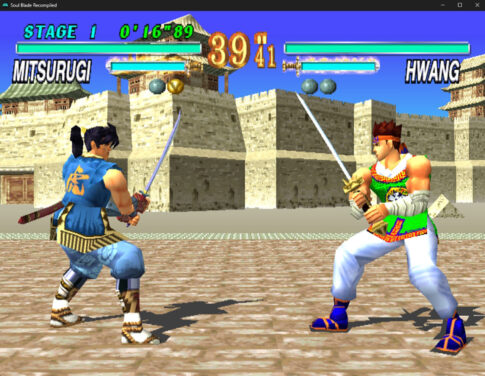 PS1『ソウルエッジ』の非公式PC再コンパイル「SoulBlade_Recomp」v1.0公開！ 翌日のv1.1で未検証ネットプレイも追加