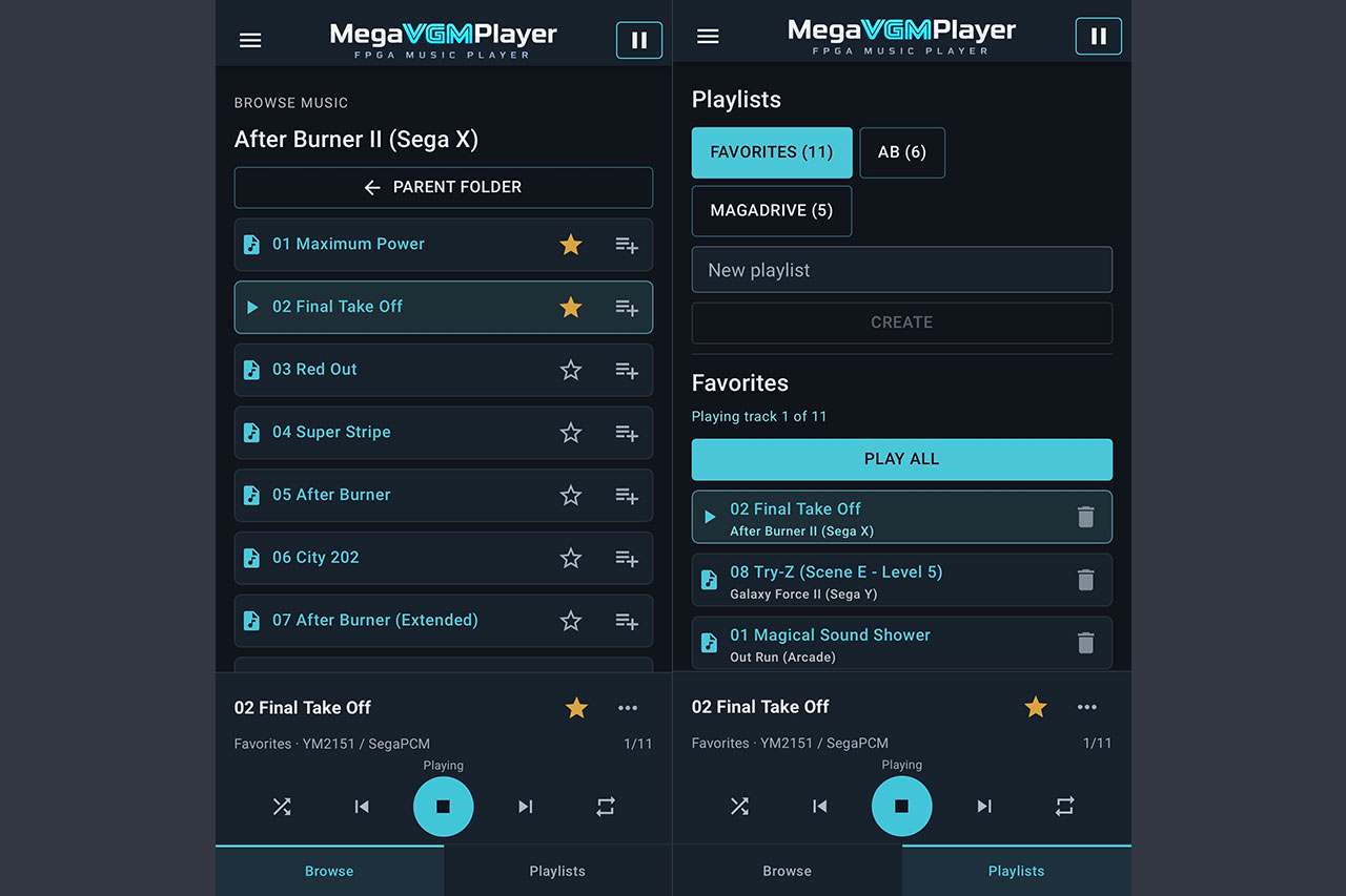 MiSTer FPGAをVGM音楽プレーヤー化する「MegaVGMPlayer v2.1」公開！通常版MiSTer Remoteとの併用が可能に