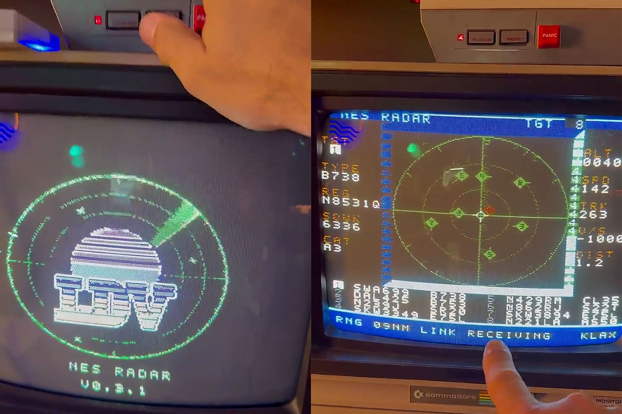 実機NESがリアルタイム航空レーダーに! 飛行中の航空機を8ビット表示する『NES Radar』がオープンソースで公開