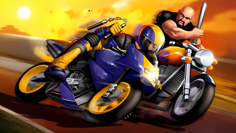 『Road Rash 64』のマリオカートコースで甲羅・バナナ・スターが使用可能に。Recompiled 1.4.2公開