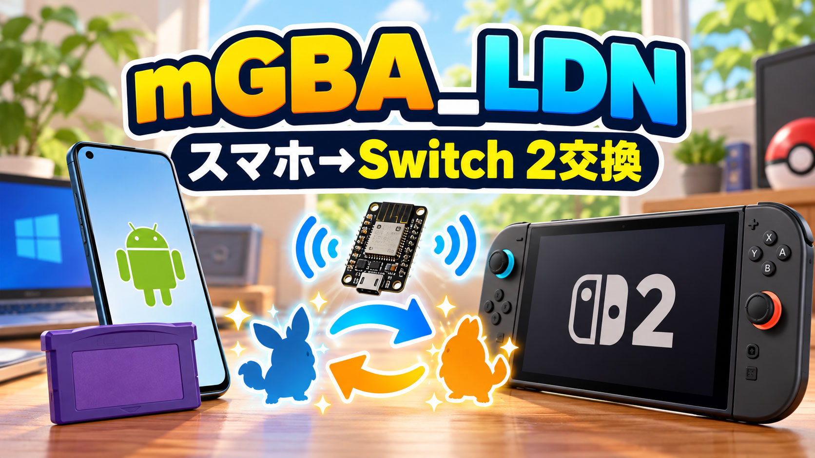 Android版mGBAから実機Switch 2へポケモン交換! 非公式フォーク「mGBA_LDN」が公開