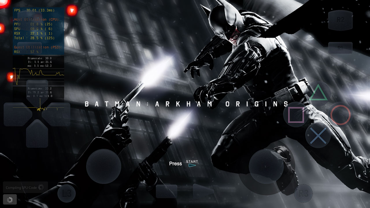 AndroidのPS3エミュ『ARMSX3』1.4公開! 『バットマン:アーカム・ビギンズ』のオンライン対戦に対応