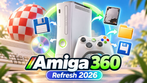 Xbox 360でAmigaを快適に！「Amiga 360 Refresh 2026」公開、WHDLoad・HDF・ISO・RTGに対応