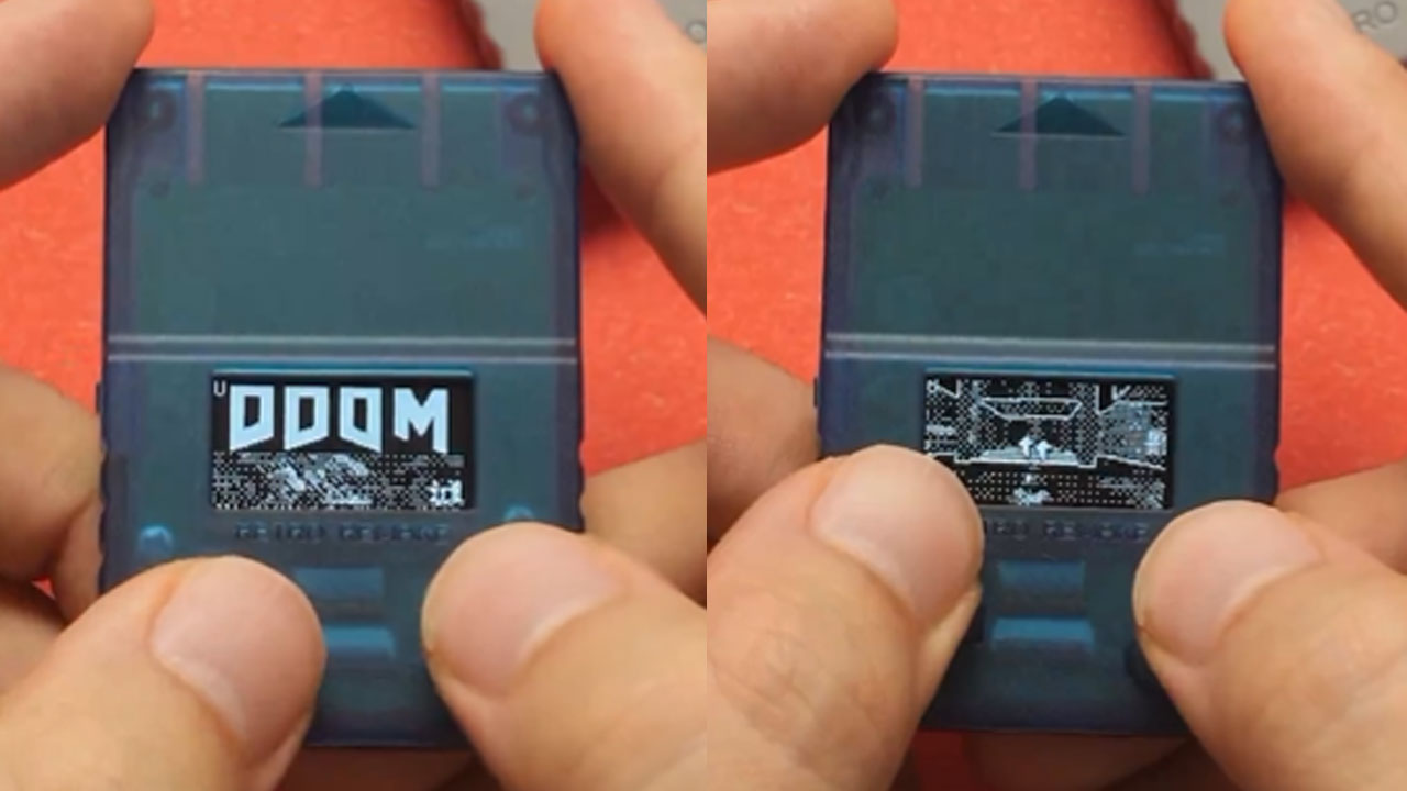 PS1/PS2用メモリーカードで『DOOM』? SSMCのゲーム動作デモを公開