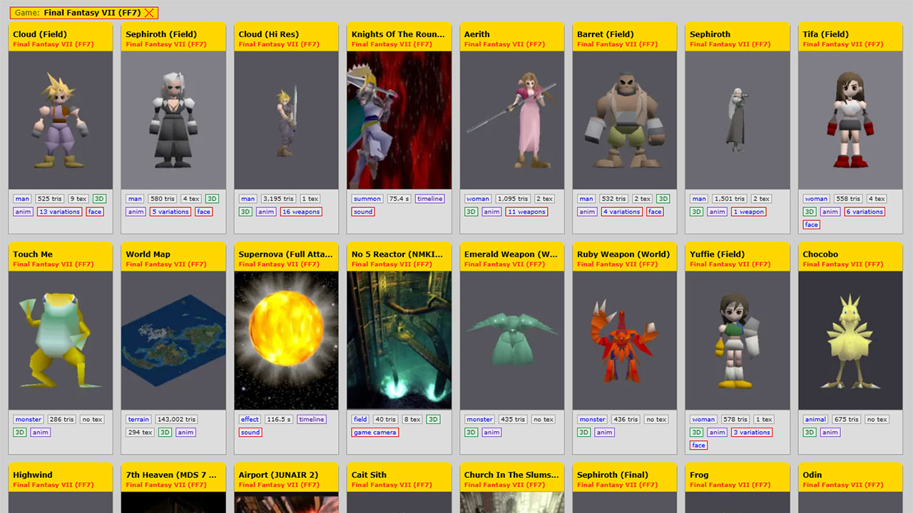 『FFVII』のモデルをすぐ見比べたい――PS1・N64の「デジタル博物館」制作者が開発理由を語る