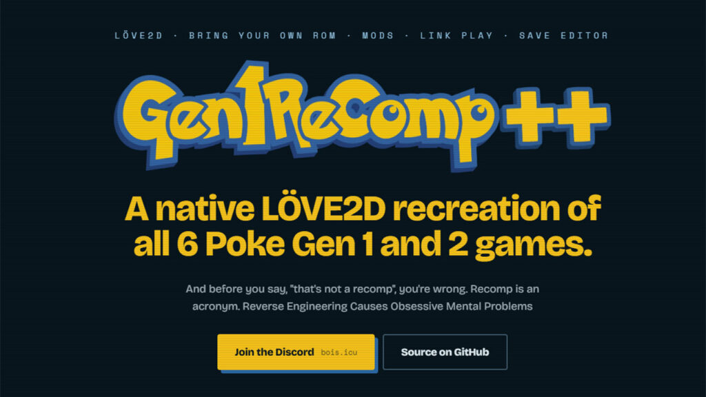 『ポケモン ルビー／サファイア』もPCなどで再構築。「Gen1Recomp」が第3世代含む11作品に対応