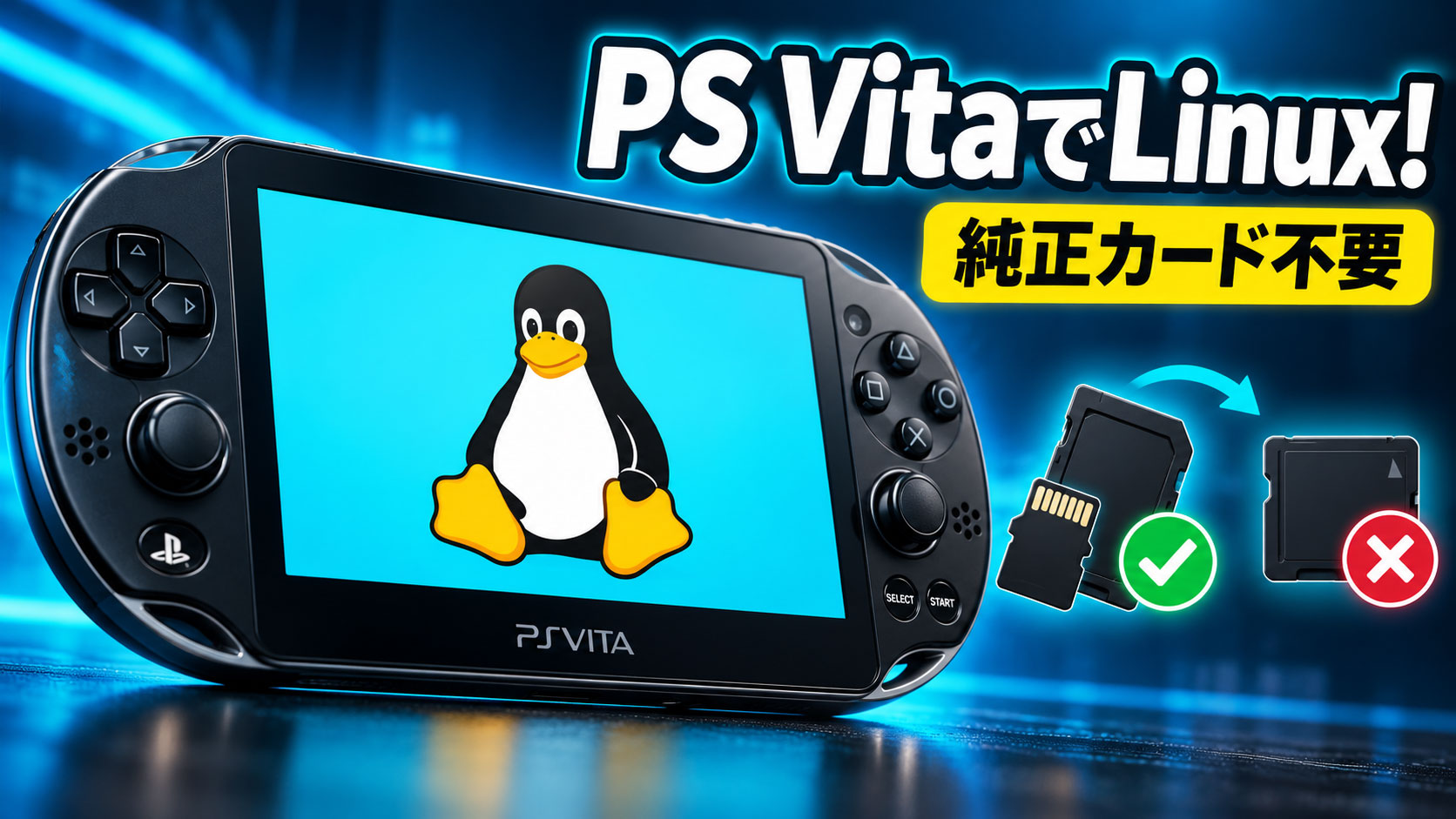 PS VitaでLinuxを動かす『LinuxOnVita v1.4.0』公開! 純正メモリーカード不要&CPU4コア対応に