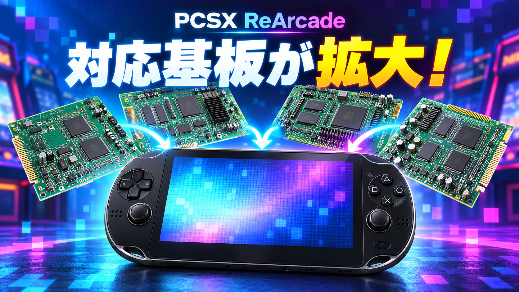PS Vita向け『PCSX ReArcade v0.2』公開！ ナムコ『SYSTEM 10／11』やカプコン『ZN』シリーズに対応