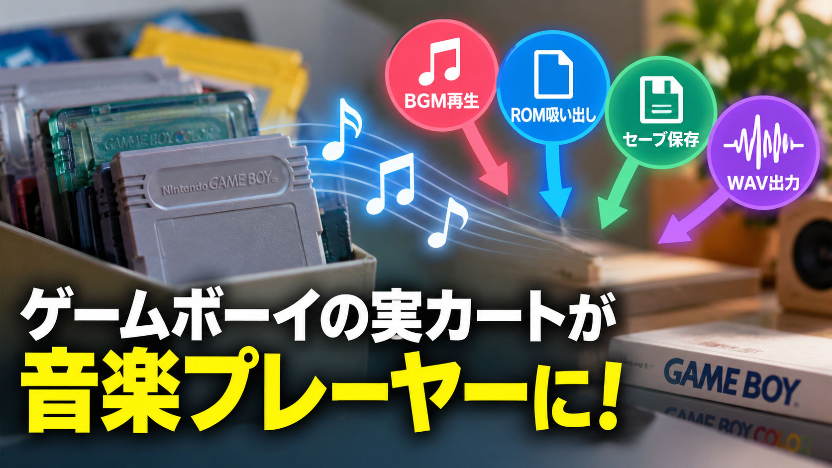 ゲームボーイ実カートが“音楽プレーヤー”に!『Retro Song Bird』は1900本超のBGM再生、ROM/セーブ吸い出しにも対応