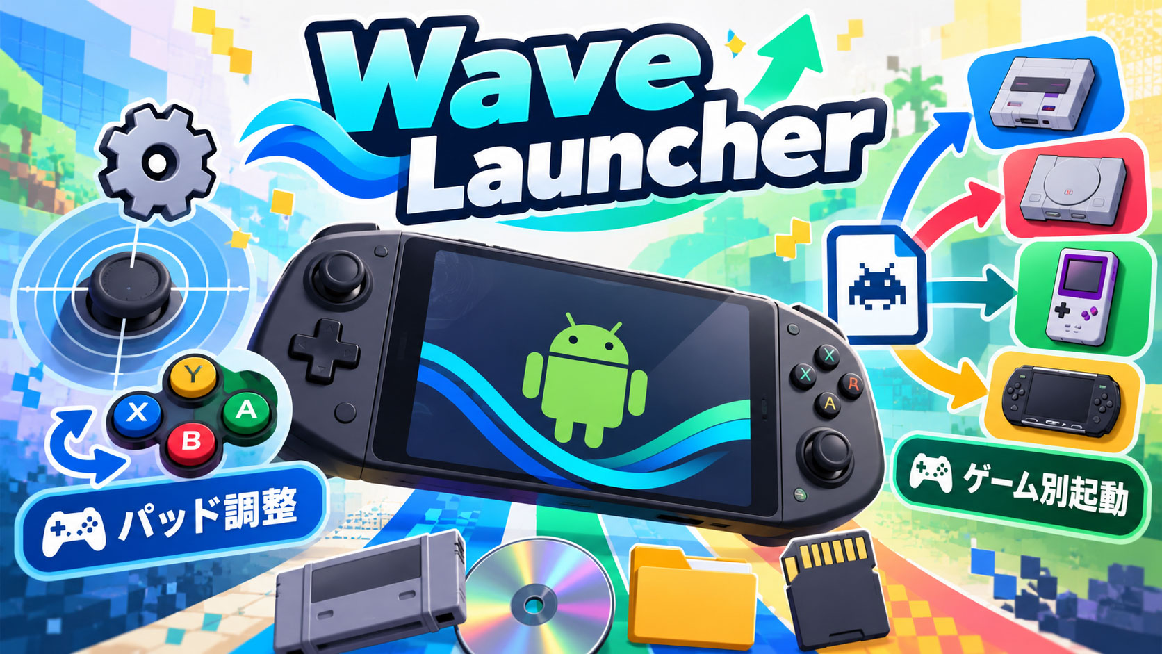 ゲームごとのエミュ選択とパッド調整を強化。「Wave Launcher 1.0.2」公開