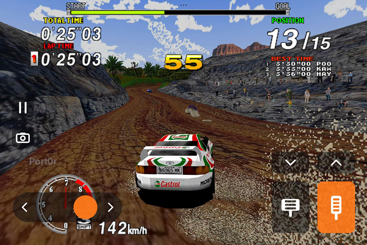 アーケード版『セガラリー』がAndroidで遊べる非公式版「Port0r」公開! タッチ操作や高解像度表示にも対応